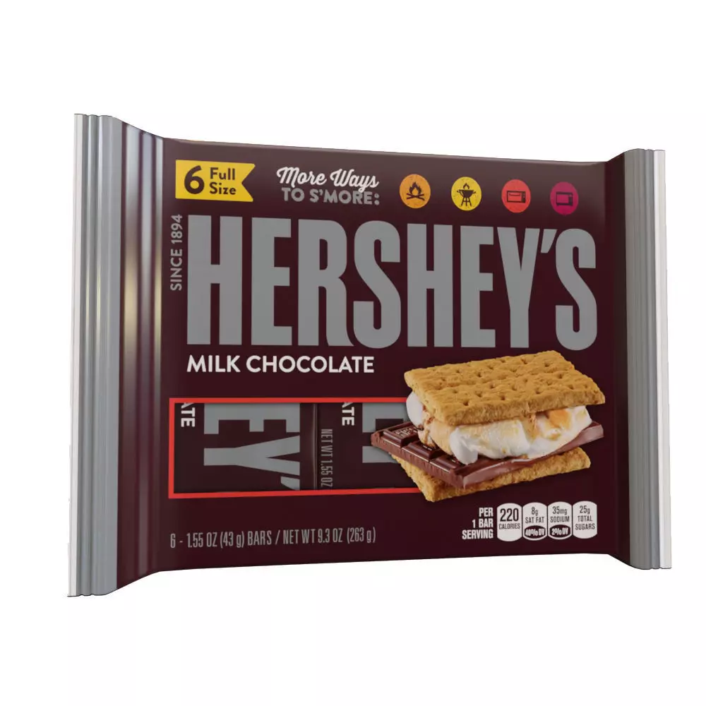 Hersheys ValentinesDay Chocolate Bar 3D model_0