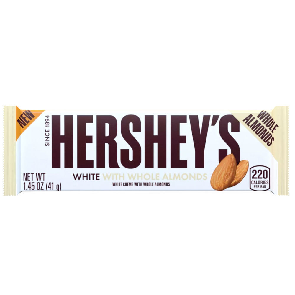 Hersheys WhiteWAlmonds Chocolate Bar 3D model_1