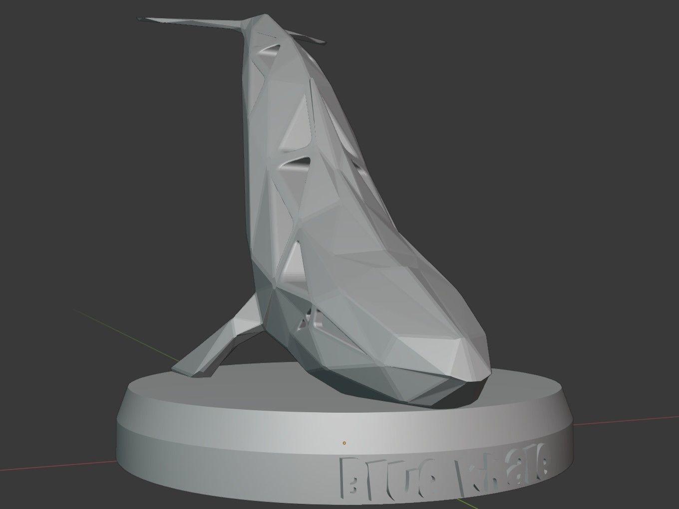Voronoi Blue Whale 3D print model_7
