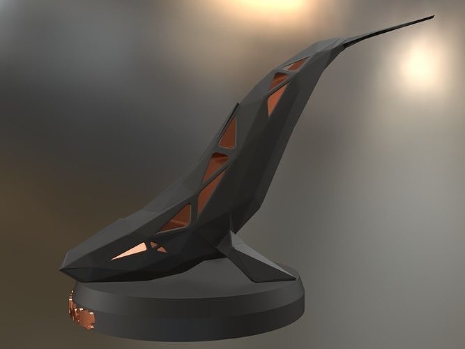 Voronoi Blue Whale 3D print model