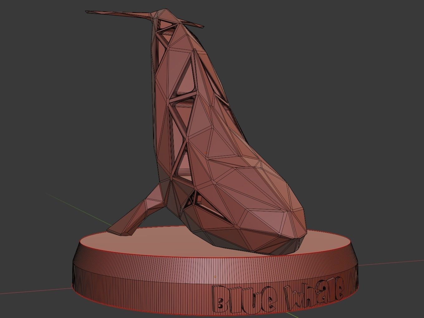 Voronoi Blue Whale 3D print model_9