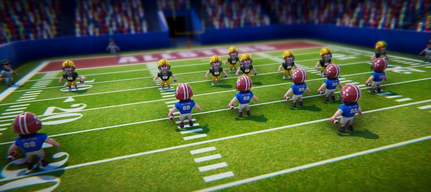 Low poly American football game models 3D Model Collection_5