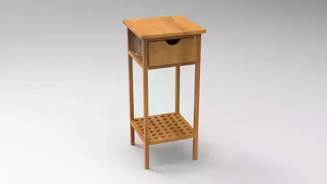 Telephone Table 3D Model Low-poly 3D model