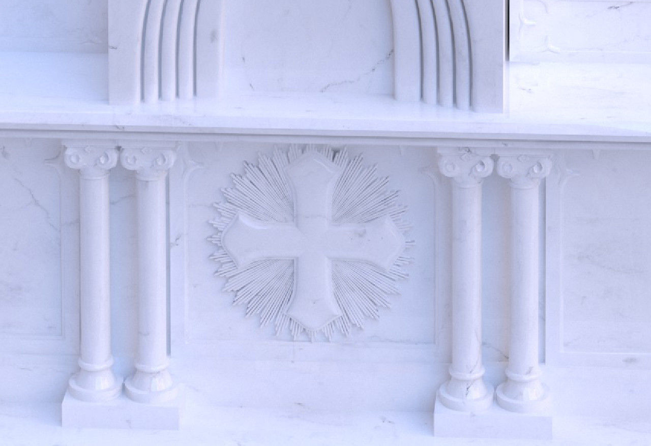 Large Gothic Altar 3D model_1