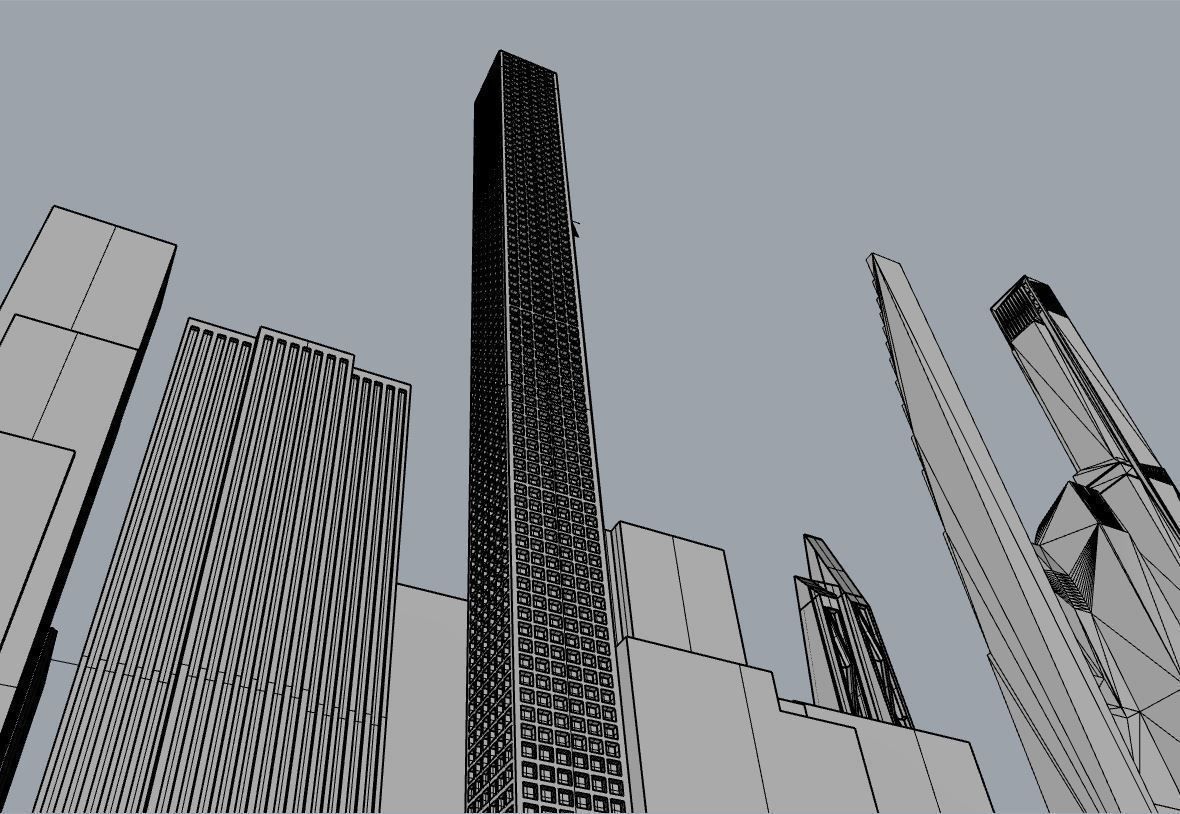 432 Park Avenue New York 3D print model_4