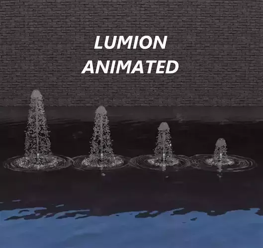 Lumion fountain - animated