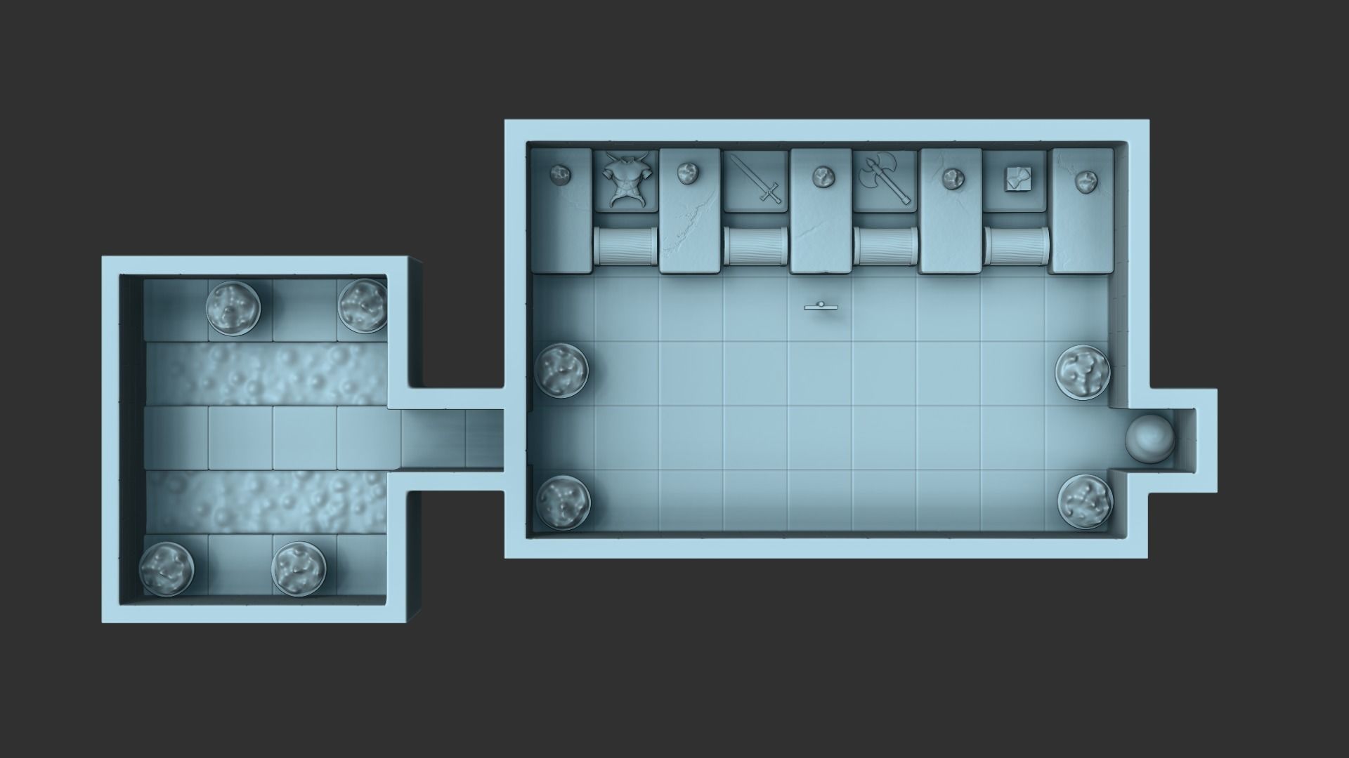 Tibia Annihilator Room - Miniature 3D print model_1