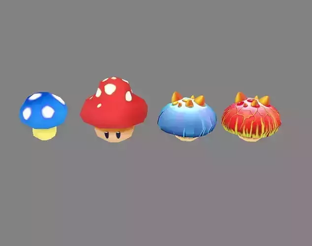 Cartoon poisonous mushroom