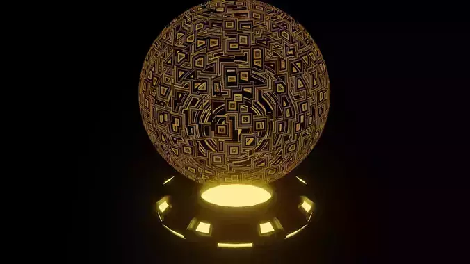 hologram glowing egg 3D model
