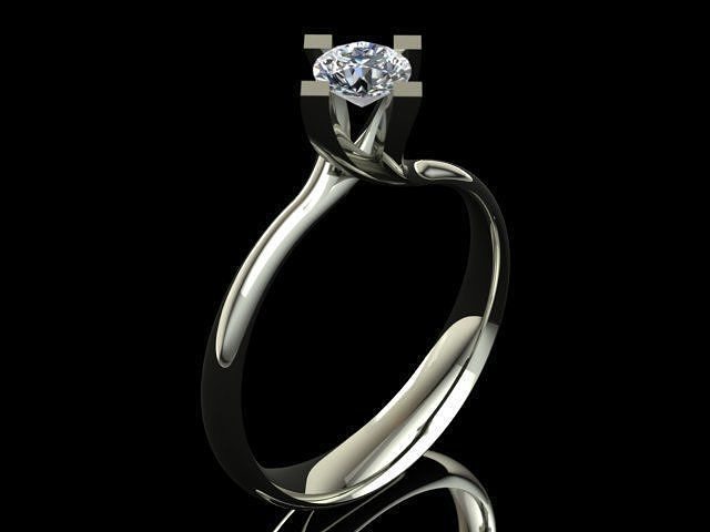 Lotus Diamond Golden Ring 3D print model