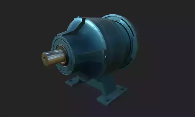 Planetary Gearbox Low-poly 3D model