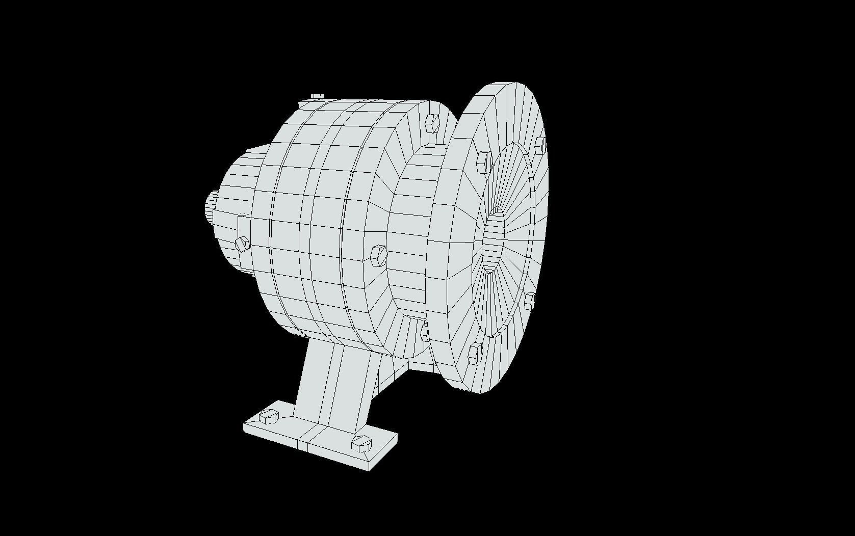 Planetary Gearbox Low-poly 3D model_12