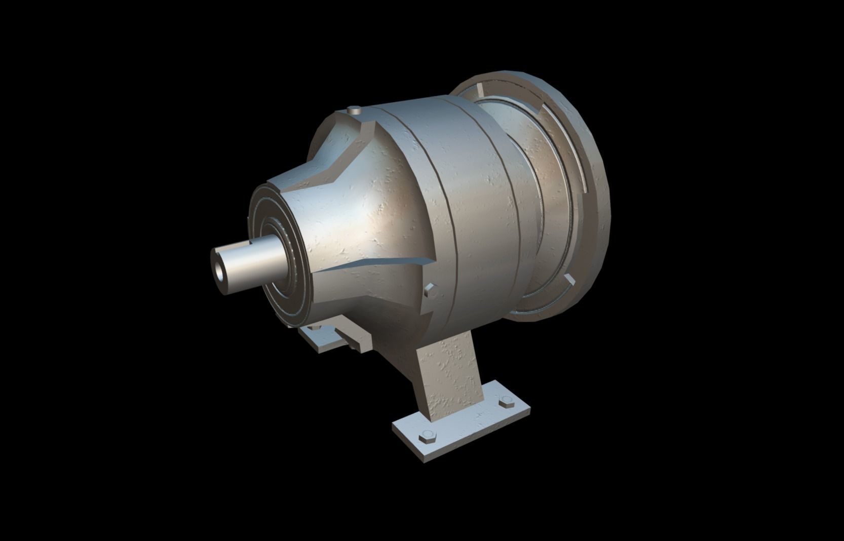Planetary Gearbox Low-poly 3D model_13