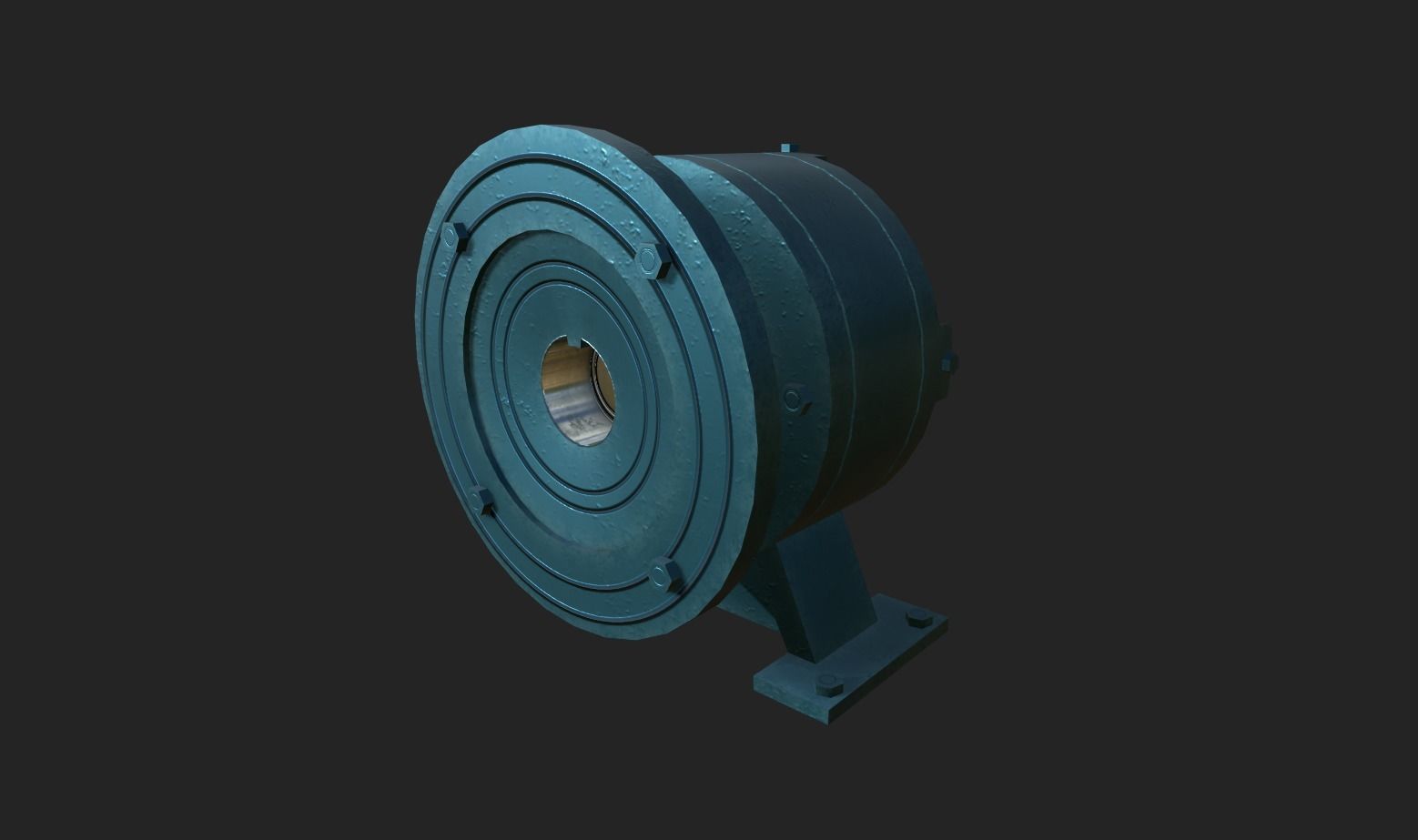 Planetary Gearbox Low-poly 3D model_3