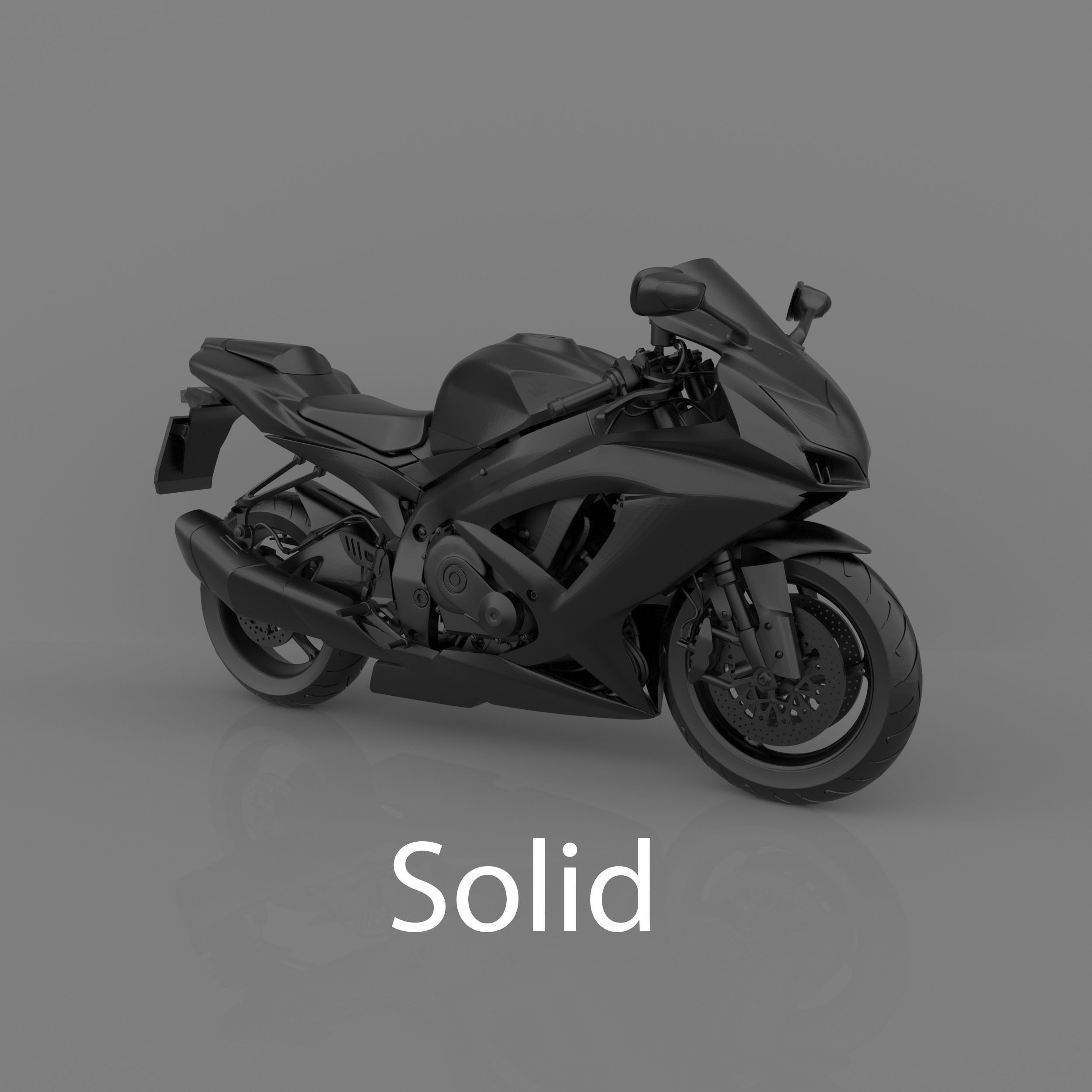 Suzuki GSX-R600 K9 Sport Bike Ready to Print STL File 3D print model_18