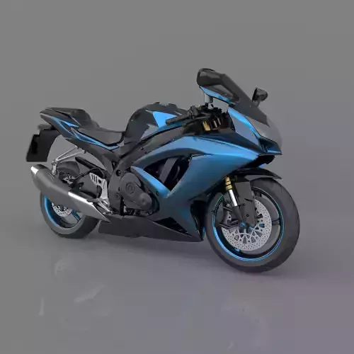 Suzuki GSX-R600 K9 Sport Bike Ready to Print STL File 3D print model