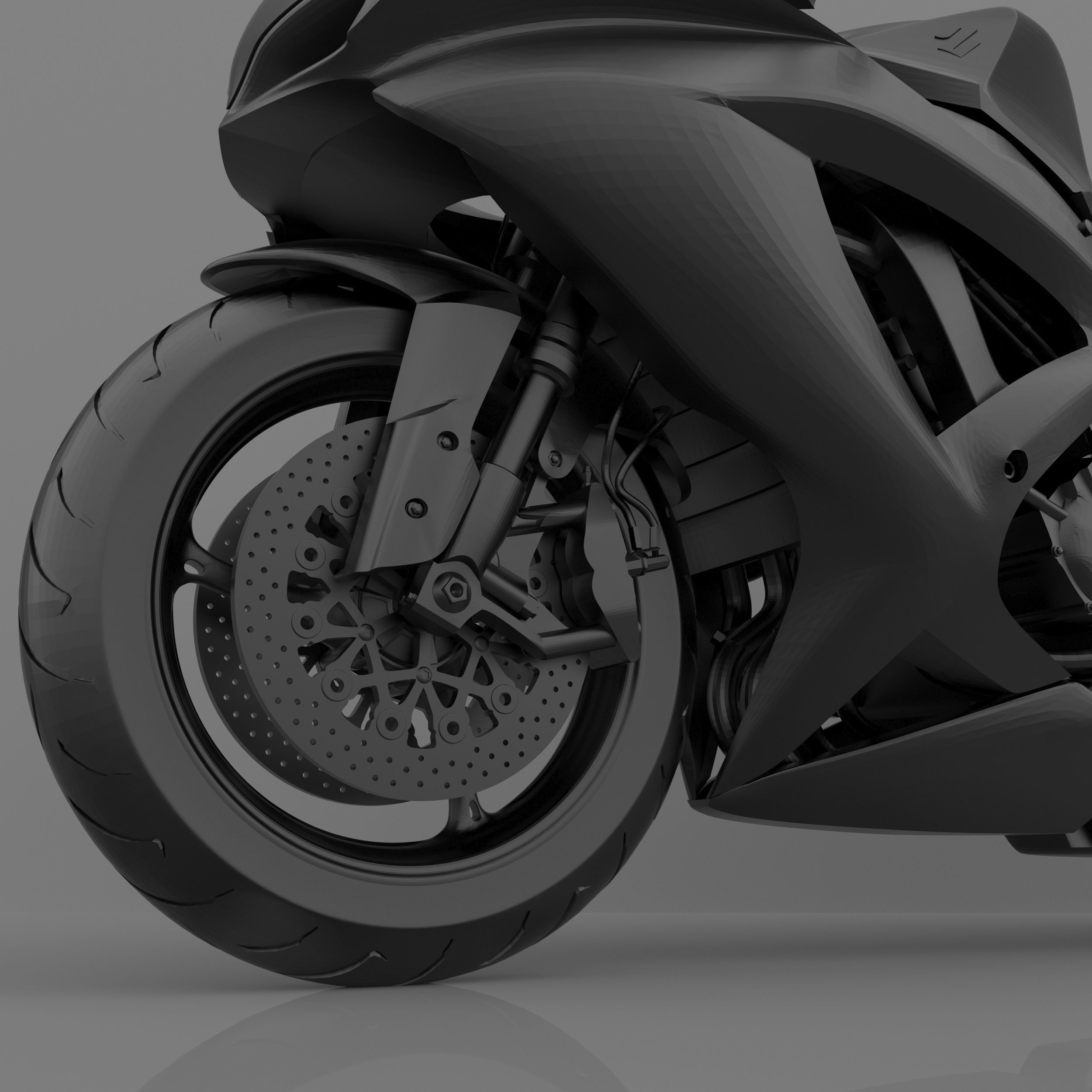 Suzuki GSX-R600 K9 Sport Bike Ready to Print STL File 3D print model_9