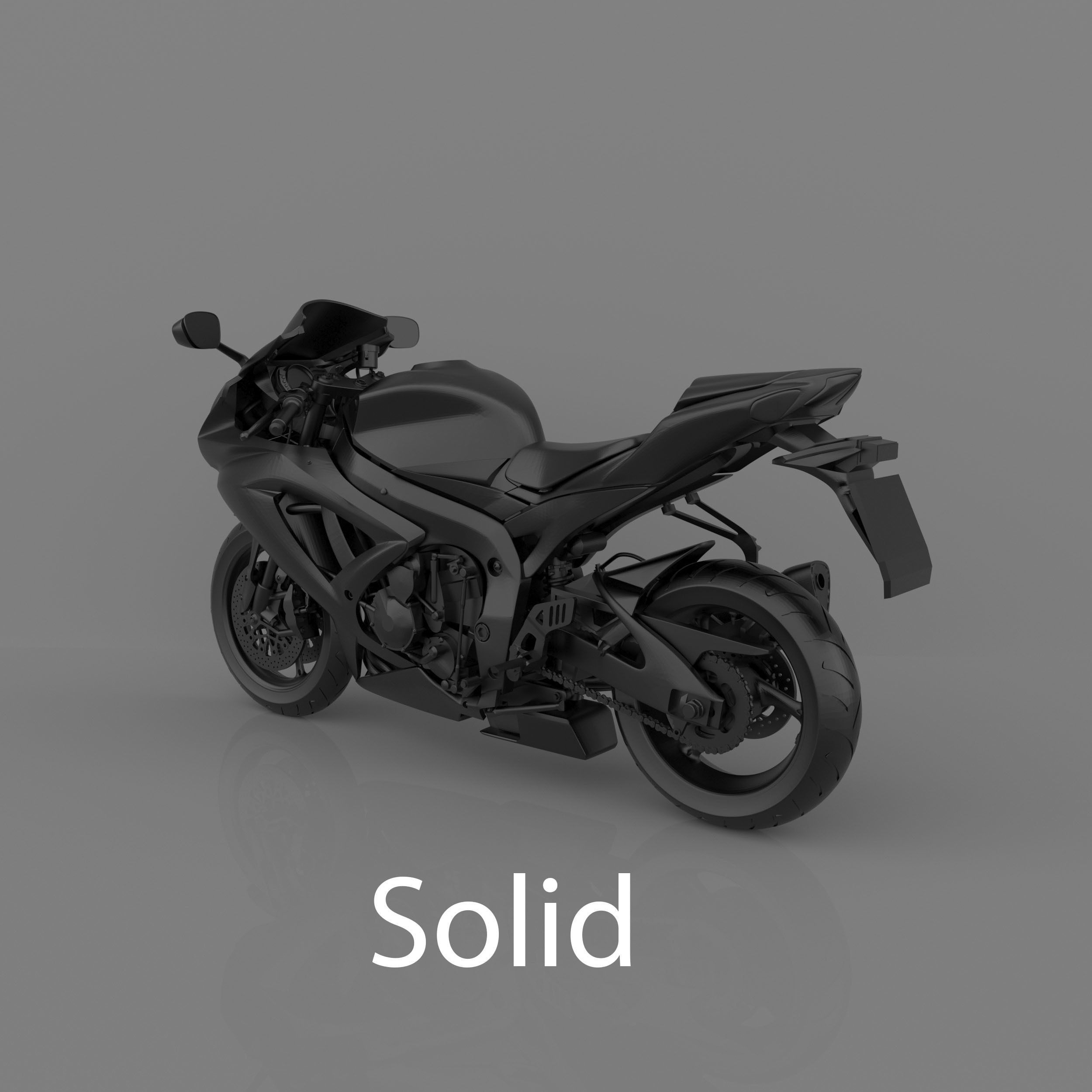 Suzuki GSX-R600 K9 Sport Bike Ready to Print STL File 3D print model_8