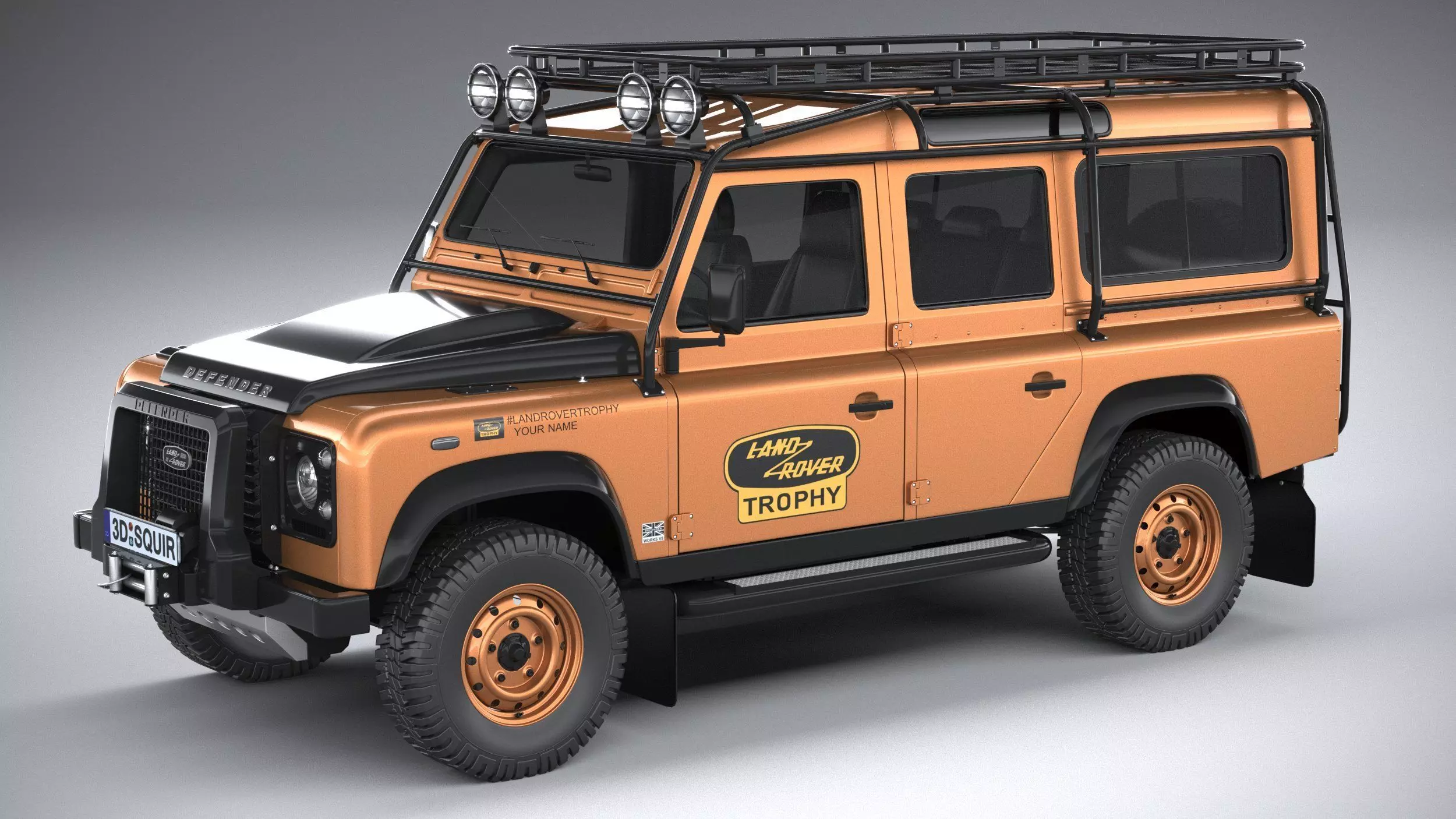 Land Rover Defender Works V8 Trophy 2021 3D model_0