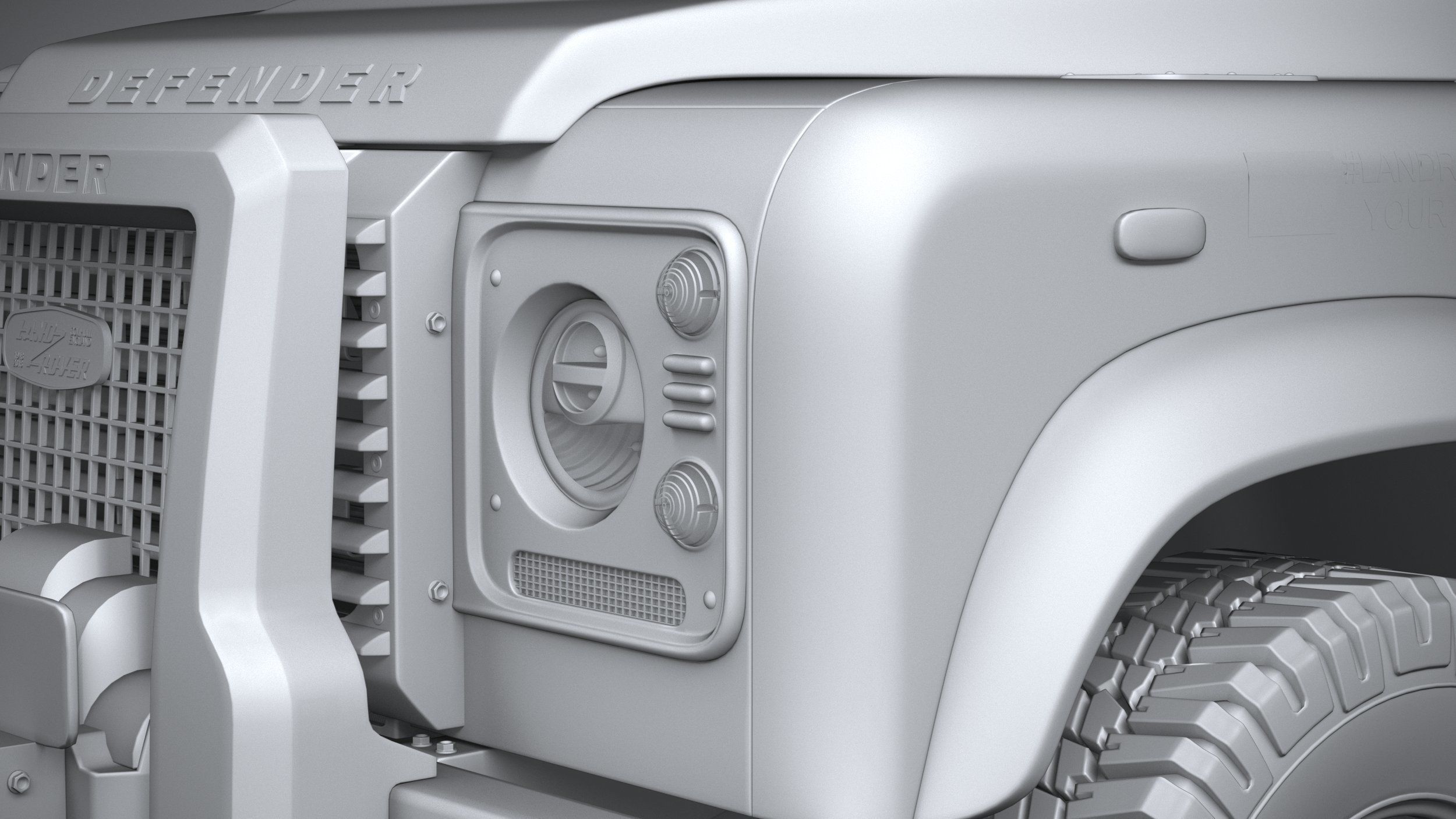 Land Rover Defender Works V8 Trophy 2021 3D model_23