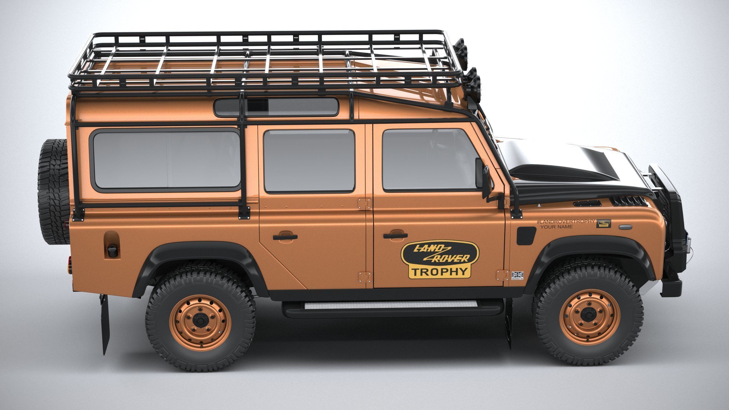Land Rover Defender Works V8 Trophy 2021 3D model_11