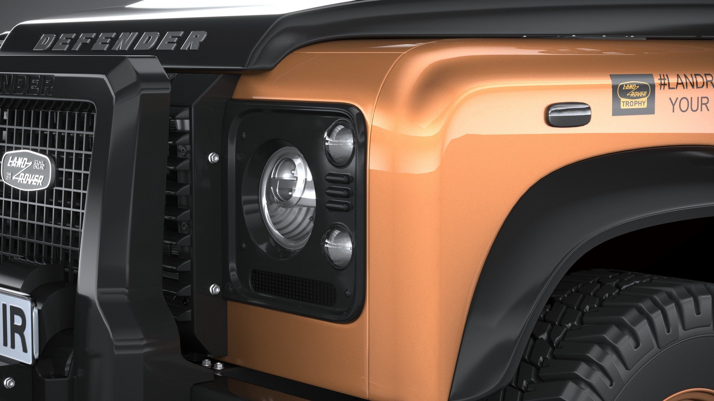 Land Rover Defender Works V8 Trophy 2021 3D model_14