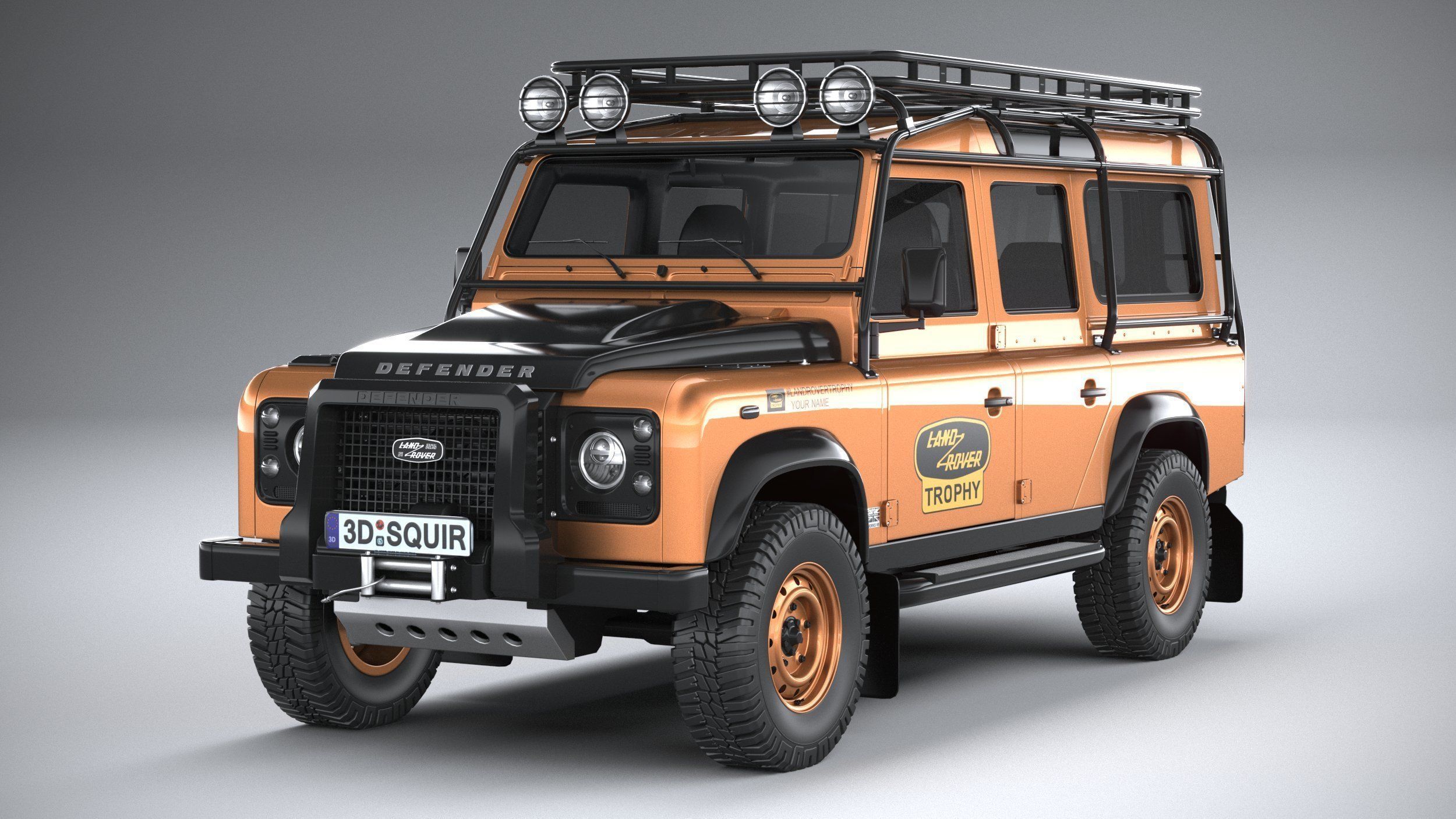 Land Rover Defender Works V8 Trophy 2021 3D model_2