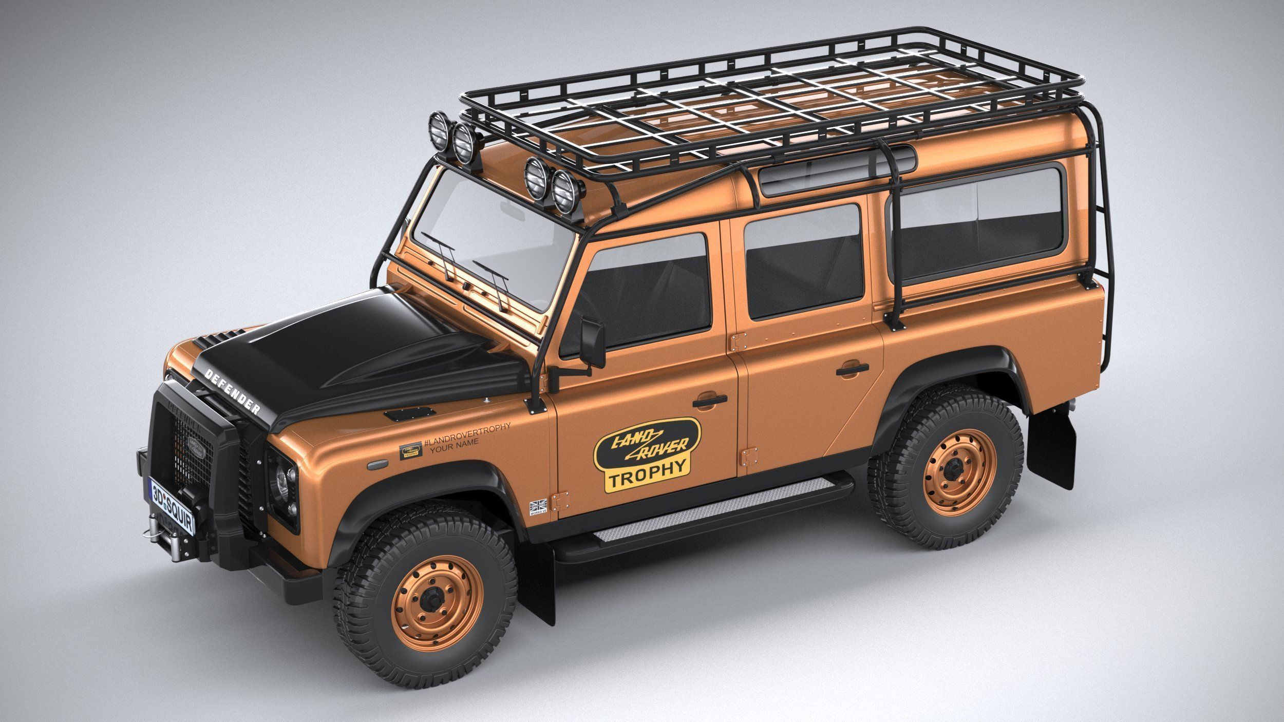 Land Rover Defender Works V8 Trophy 2021 3D model_7