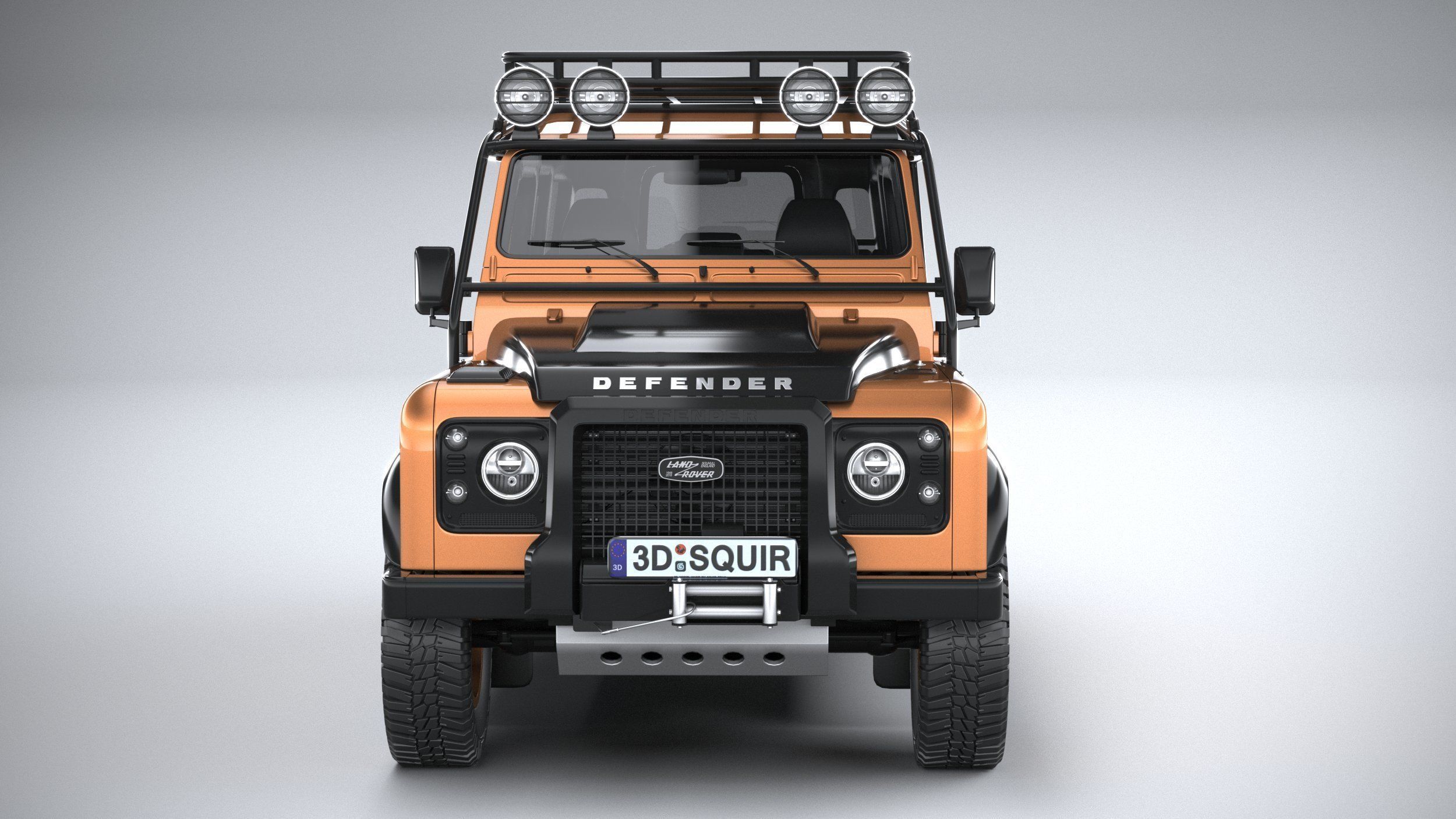Land Rover Defender Works V8 Trophy 2021 3D model_13