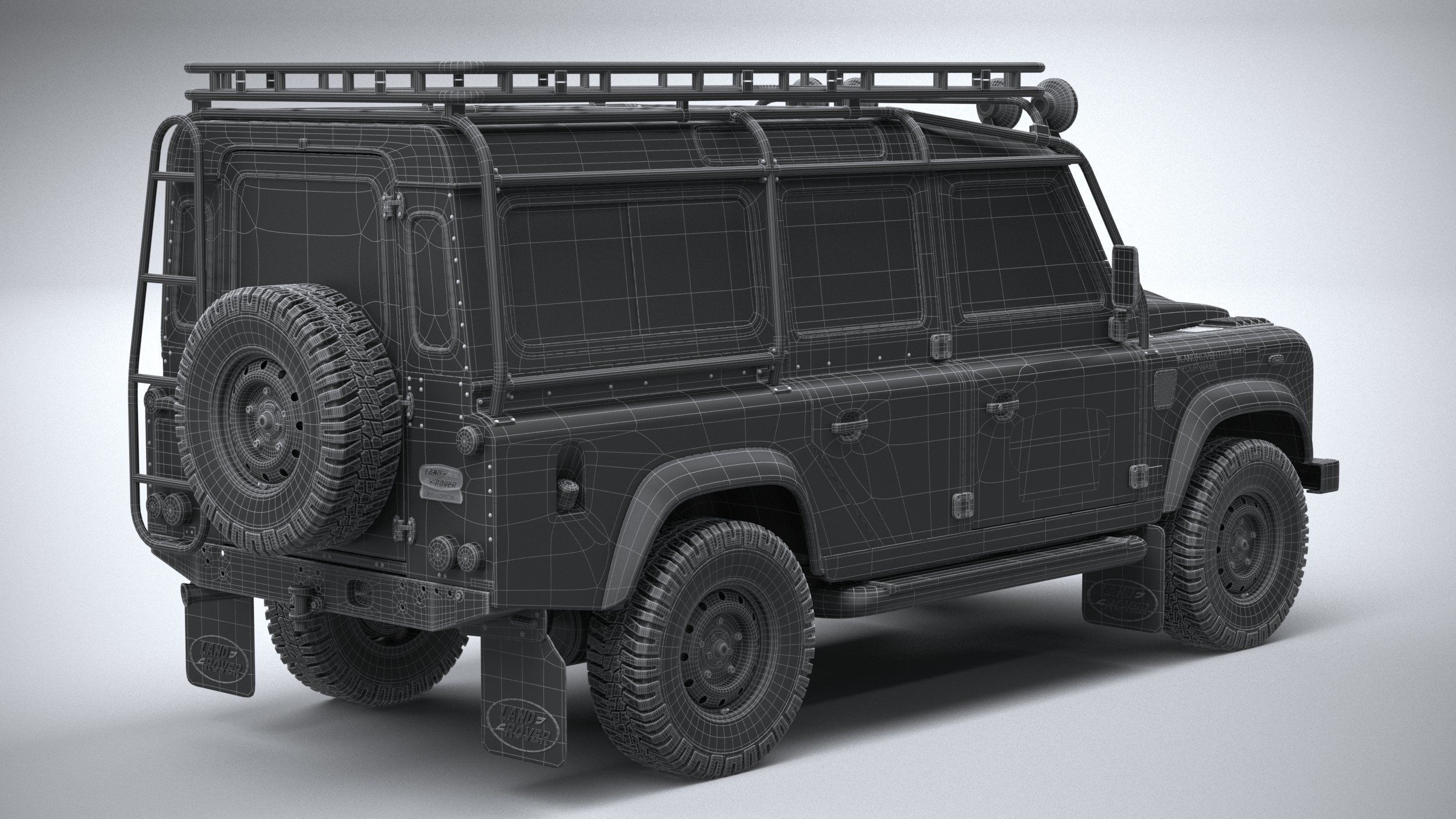 Land Rover Defender Works V8 Trophy 2021 3D model_29
