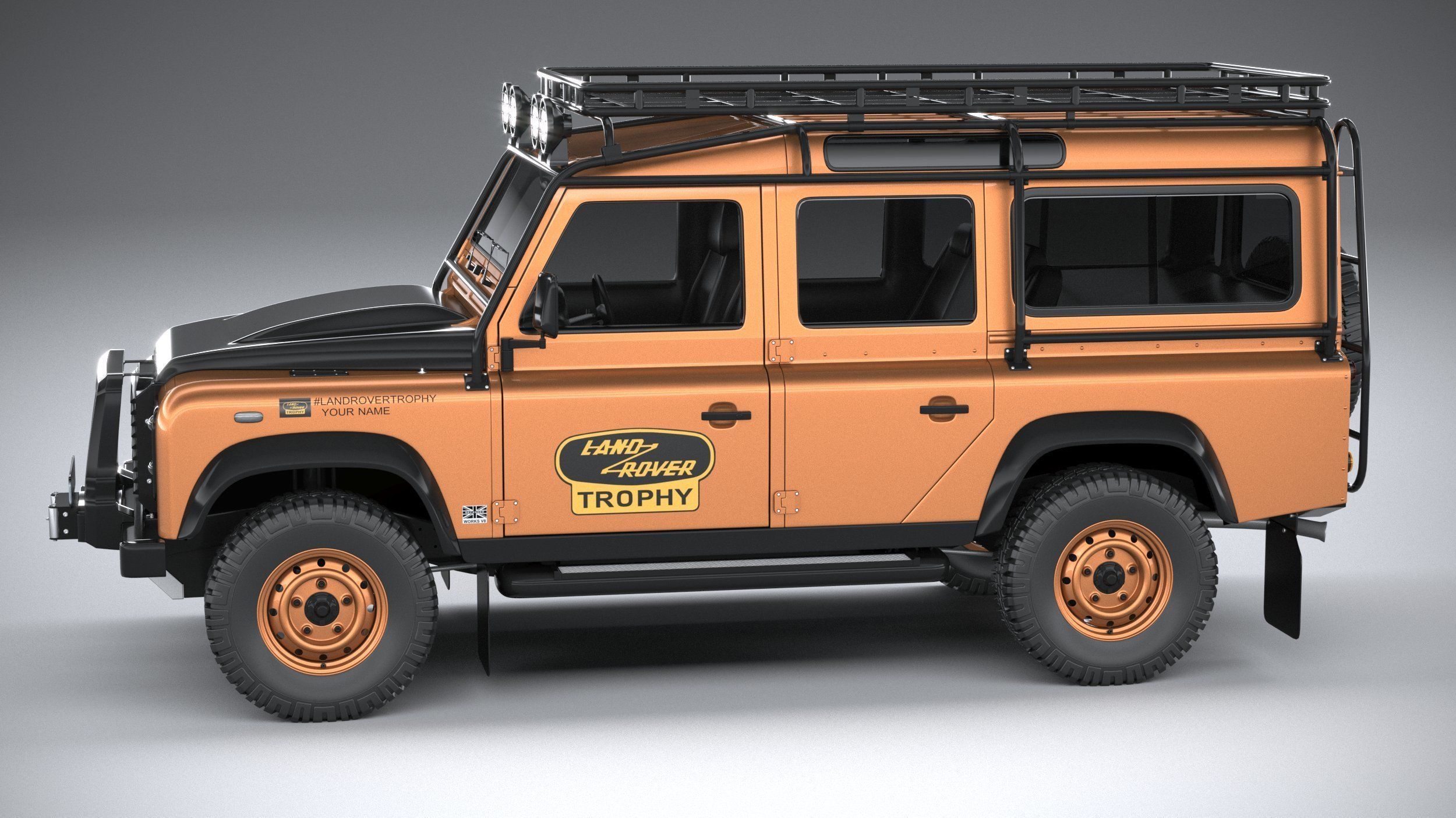 Land Rover Defender Works V8 Trophy 2021 3D model_8