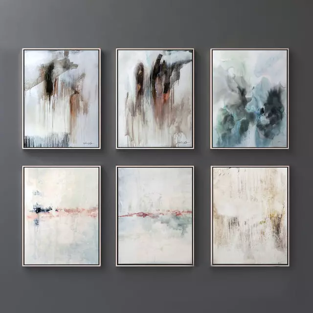 Contemporary paintings John-Richard collection - 16 3D model
