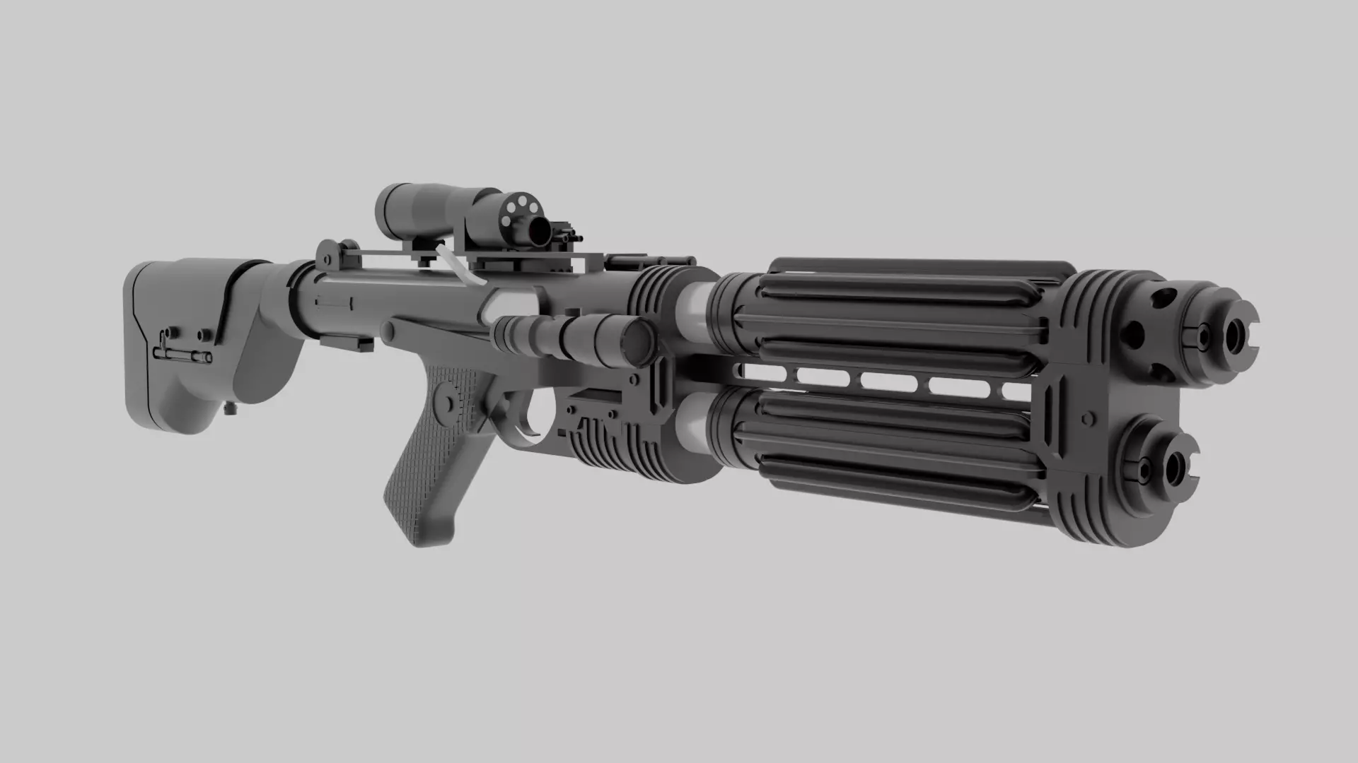 E-22 Blaster Rifle 3D model_0