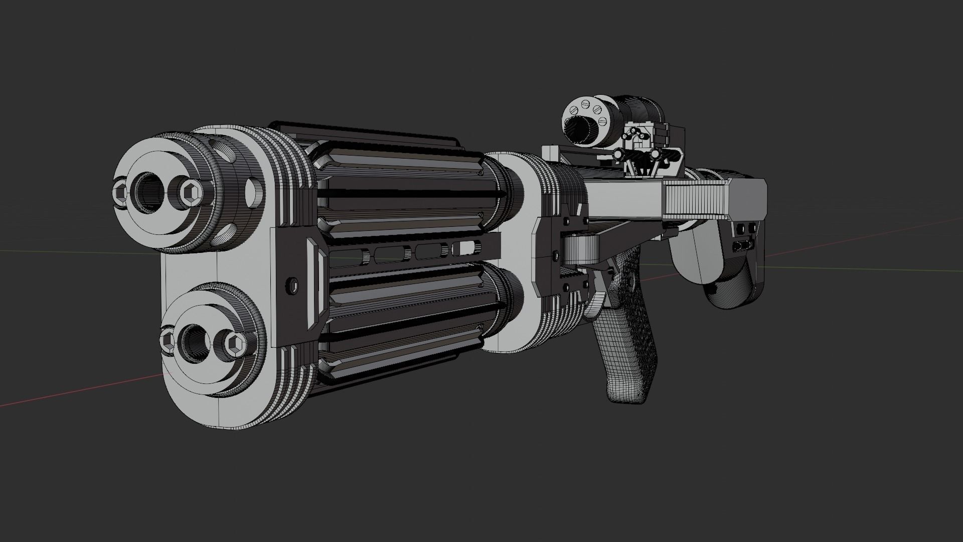 E-22 Blaster Rifle 3D model_6