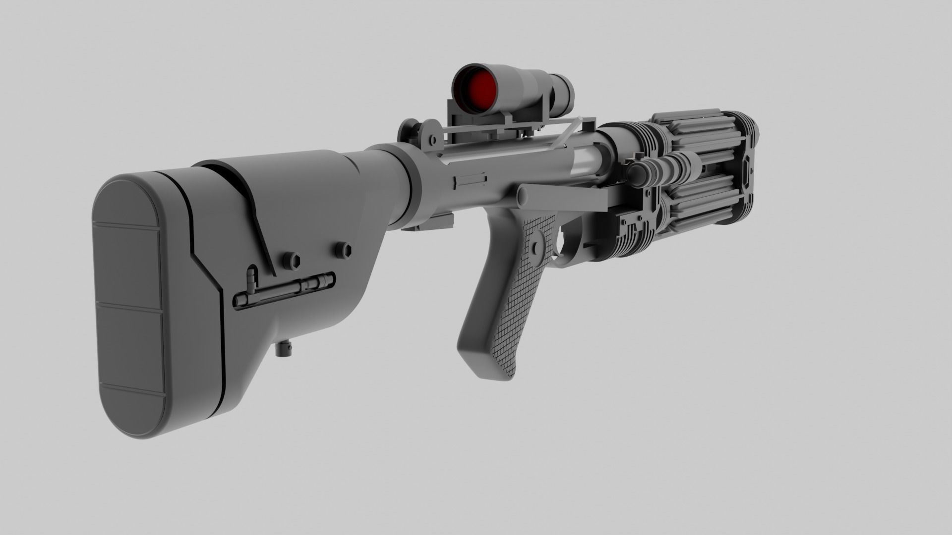 E-22 Blaster Rifle 3D model_9