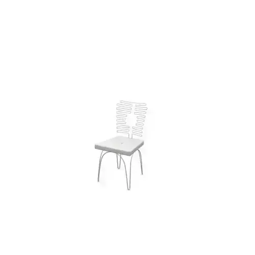 White Metal Chair
