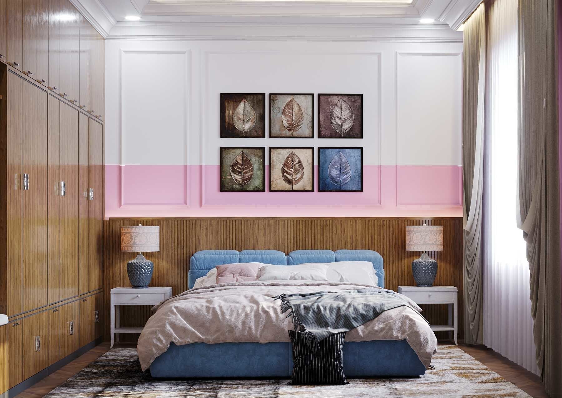 Neoclassical Bedroom 3D model_1