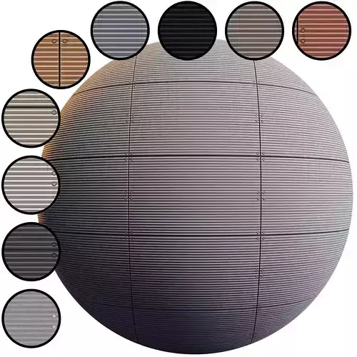 Facade Panel EQUITONE - PBR - 4K - PNG - SBSAR Low-poly 3D model