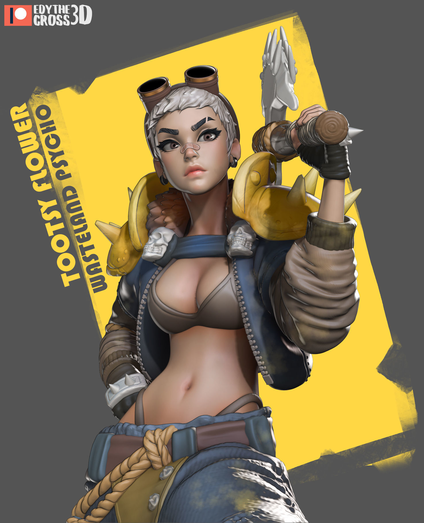 Tootsy Flower - Wasteland Psycho - Original 3D print model_7