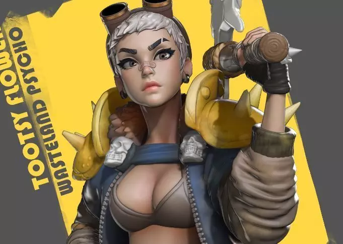 Tootsy Flower - Wasteland Psycho - Original 3D print model_0