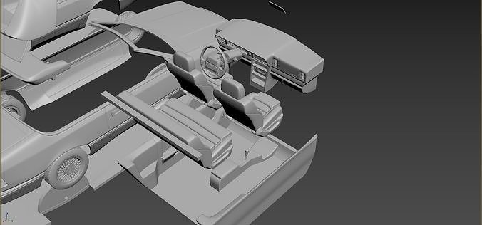 Chrysler Lebaron Gtc Convertible 3D print model 2