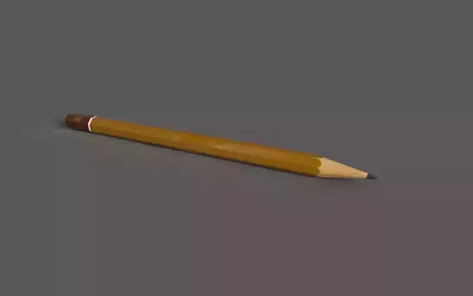 Pencil Low-poly 3D model