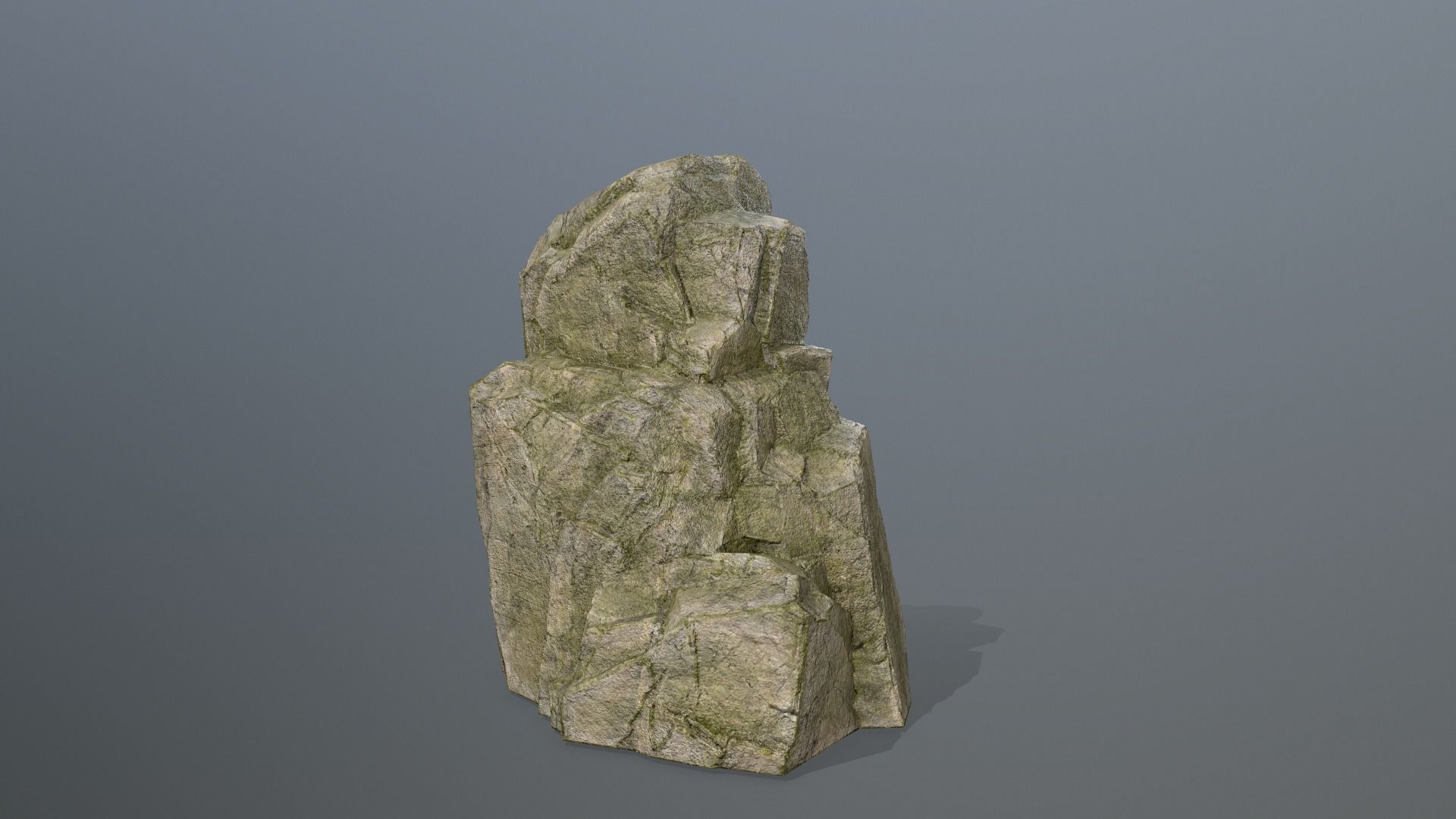 Rock Set Low-poly 3D model_10