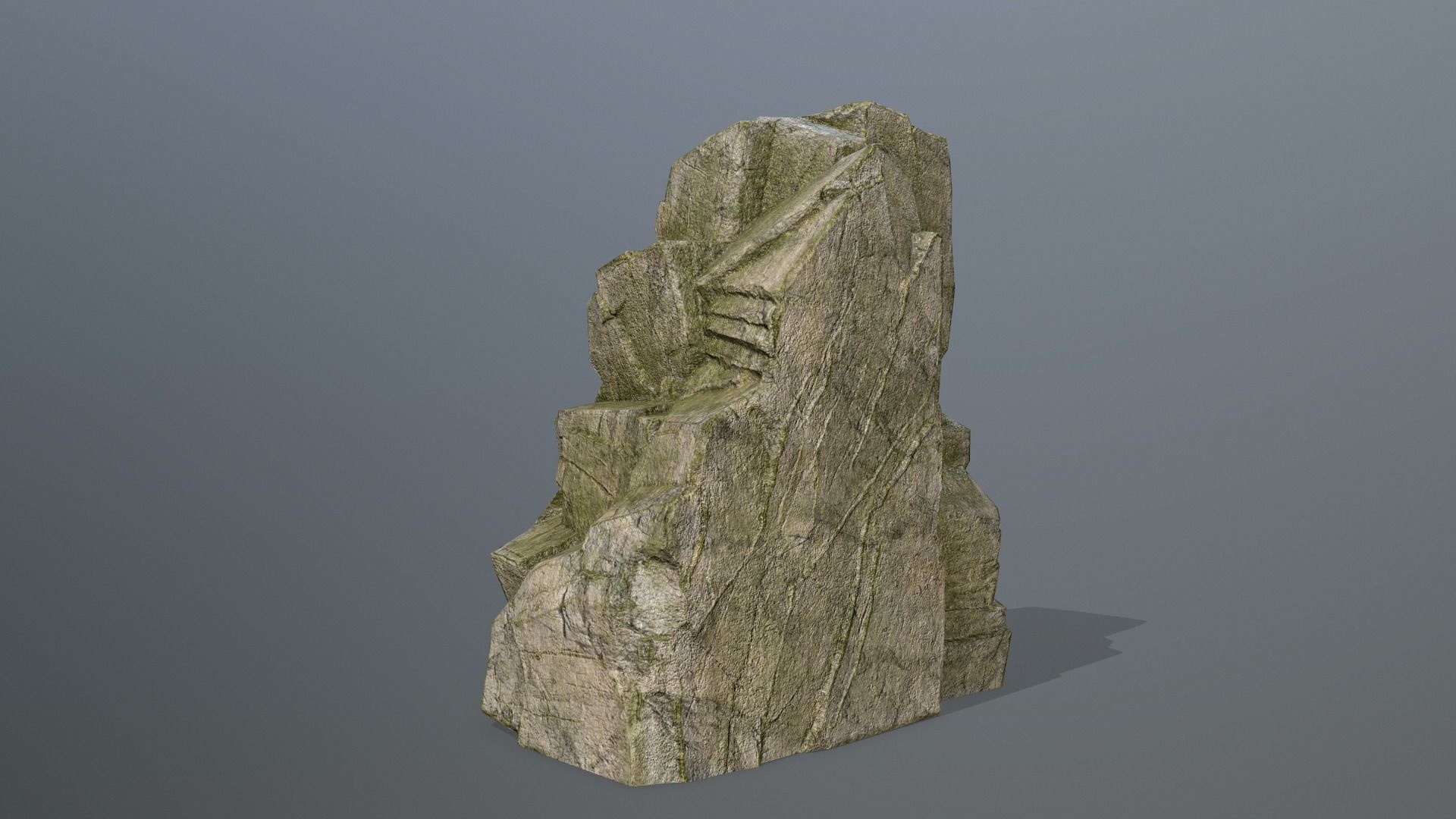 Rock Set Low-poly 3D model_8