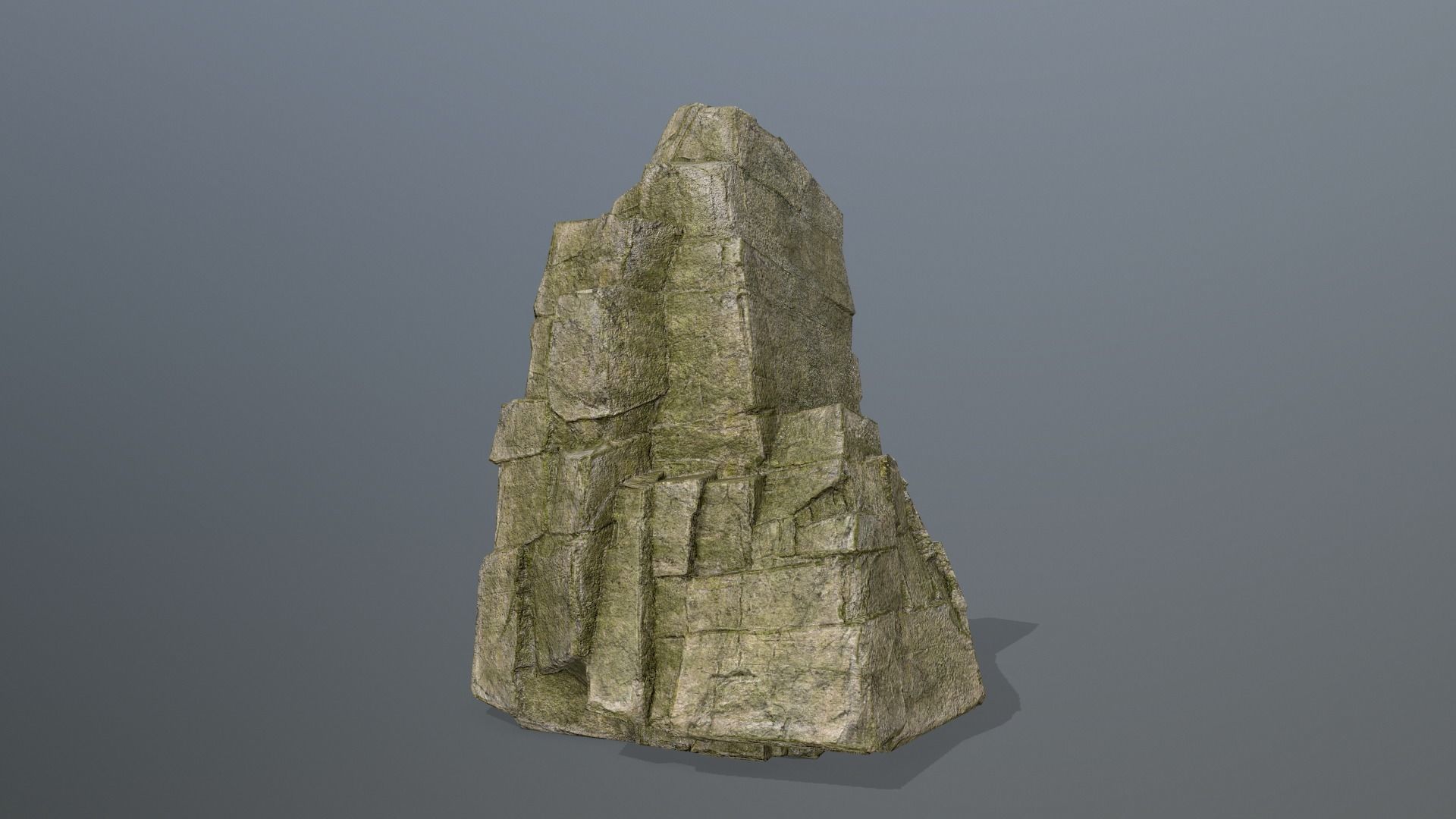 Rock Set Low-poly 3D model_3