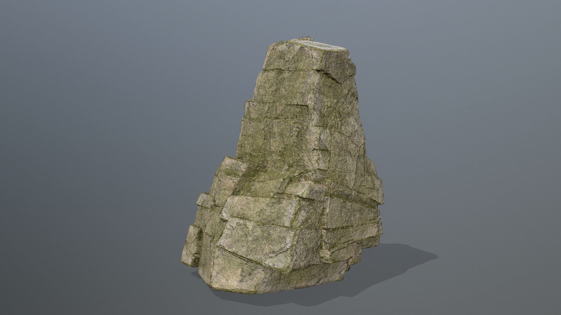 Rock Set Low-poly 3D model_5