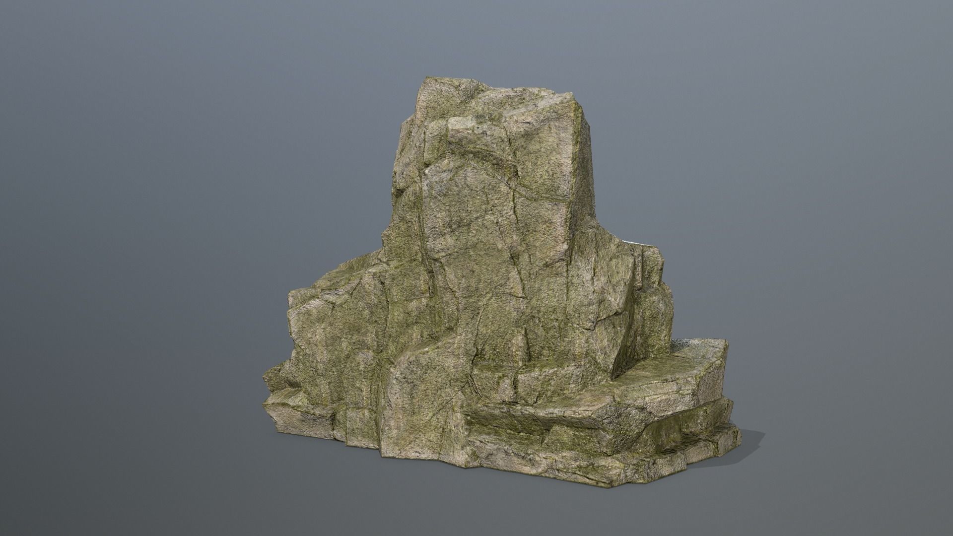 Rock Set Low-poly 3D model_12