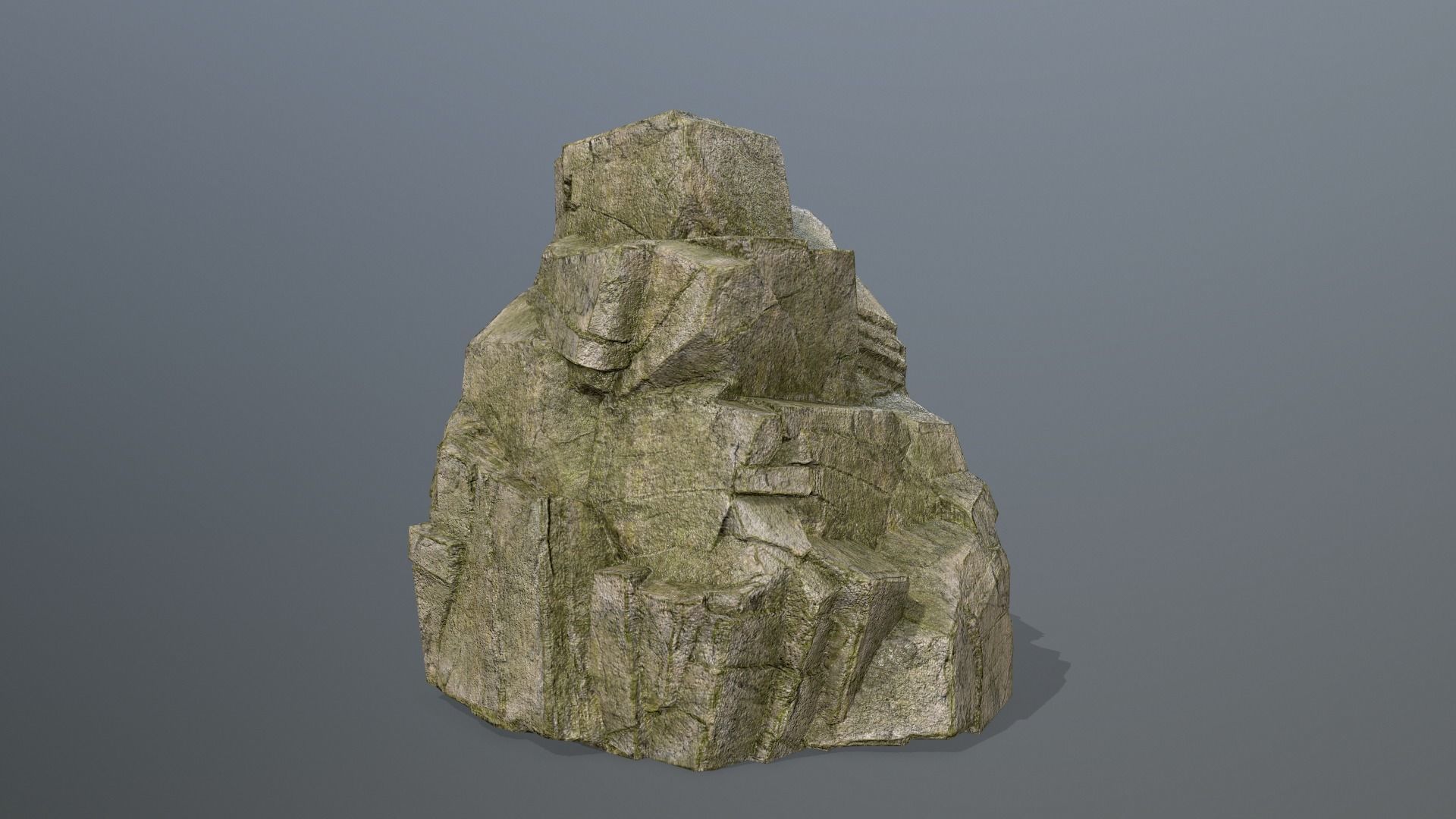 Rock Set Low-poly 3D model_6
