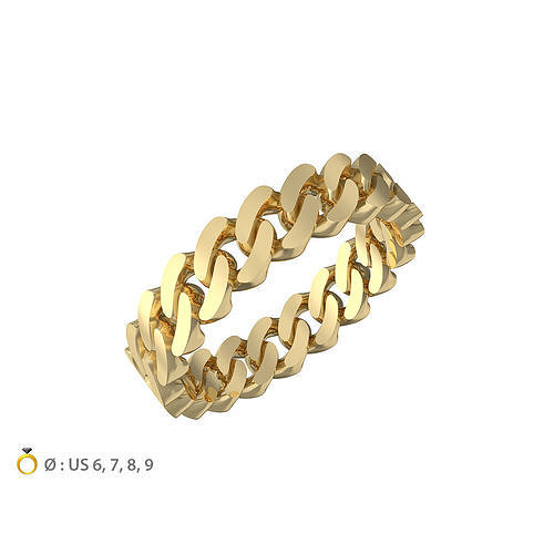 N165 US T01 5mm Cuban ring  3D print model
