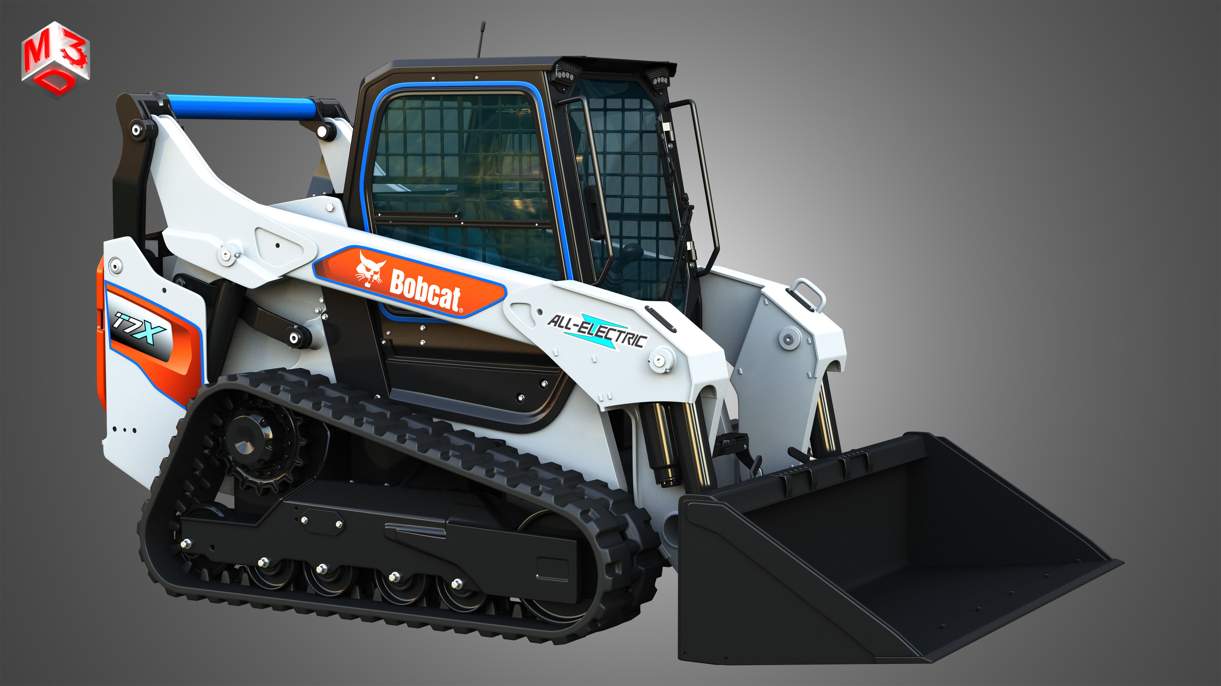 T7X All Electric Compact Track Loader - Bucket 3D model_17